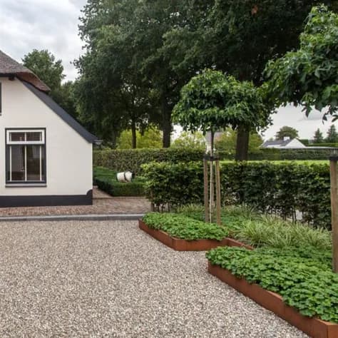 Bordure de jardin angle supperieur plié Acier corten