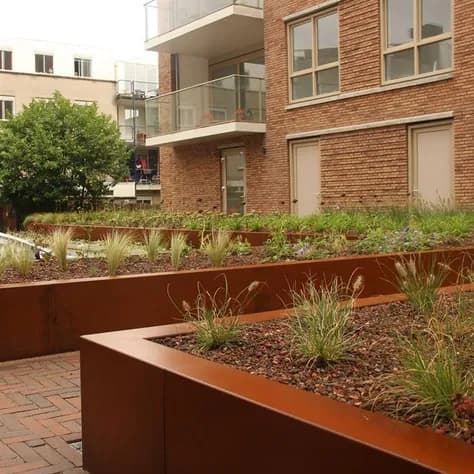 Mur de soutènement 600 angle Acier corten