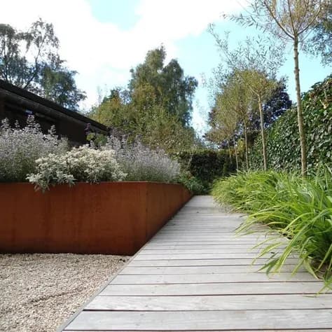 CARREZ Sans fond Acier corten