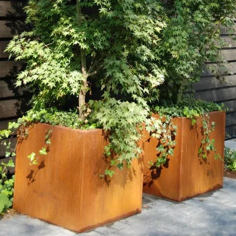 CARREZ Sur roulettes Acier corten