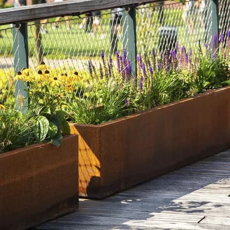CARREZ Sur roulettes Acier corten