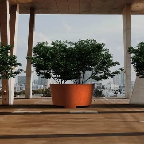 CONIC avec pieds Acier corten