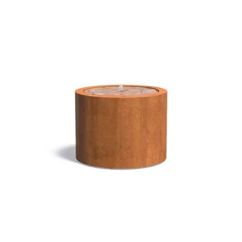 Tables d'eau ronde Acier corten