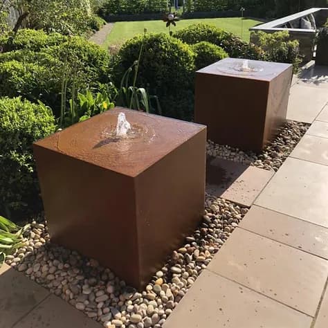 Blocs d'eau Acier corten
