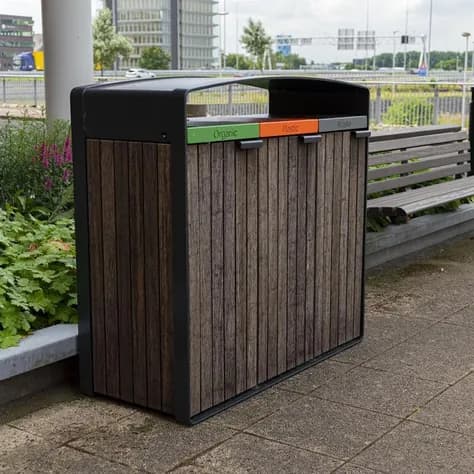 STORR avec décoration en bois Acier enduit