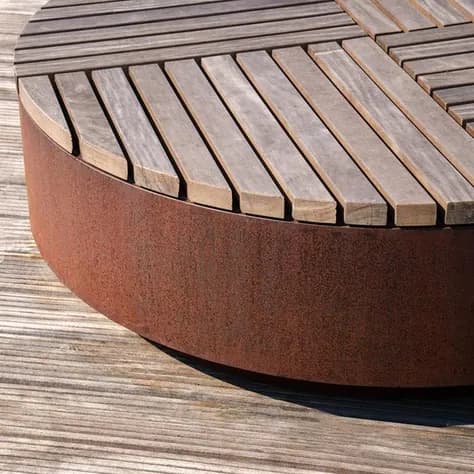 AROS carré Acier corten