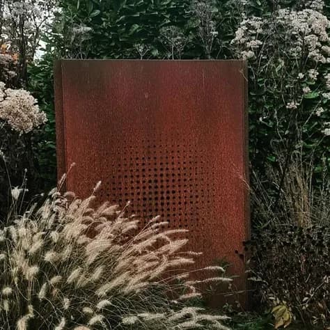 Panneau Abstrait Acier corten