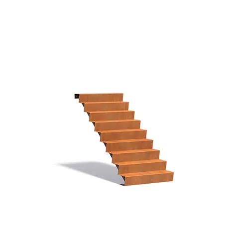 Escaliers Acier corten