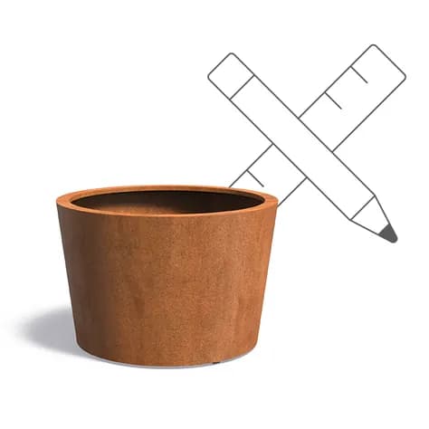 CONIC avec fond Acier corten