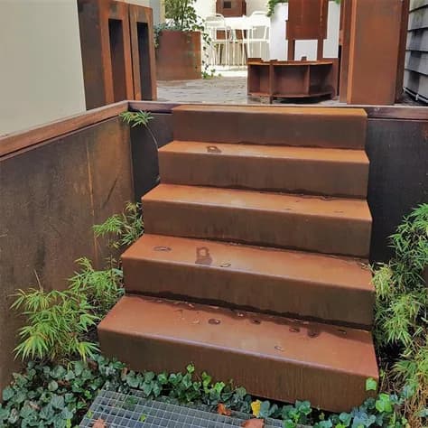 Escaliers Acier corten