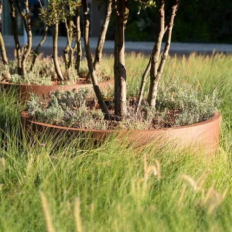 CIRCUM Sans fond Acier corten