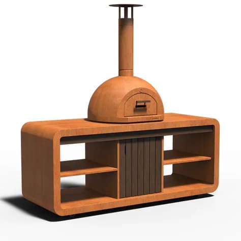 STATION DOME Acier corten