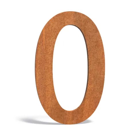 Les numéros de maison  Acier corten