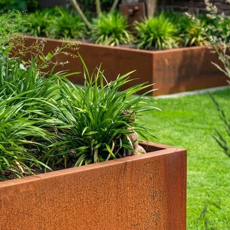 CARREZ Sans fond Acier corten