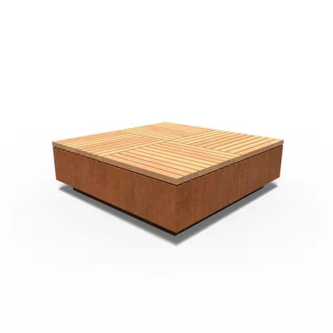 AROS carré Acier corten