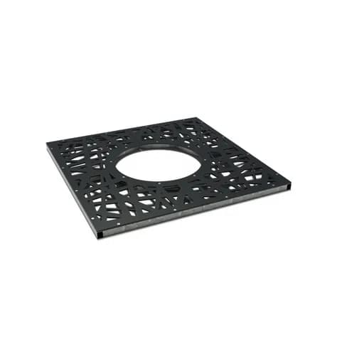 Grilles d'arbres carré 1490 Acier enduit