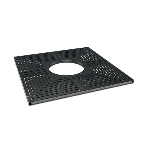 Grilles d'arbres carré 1800 Acier enduit