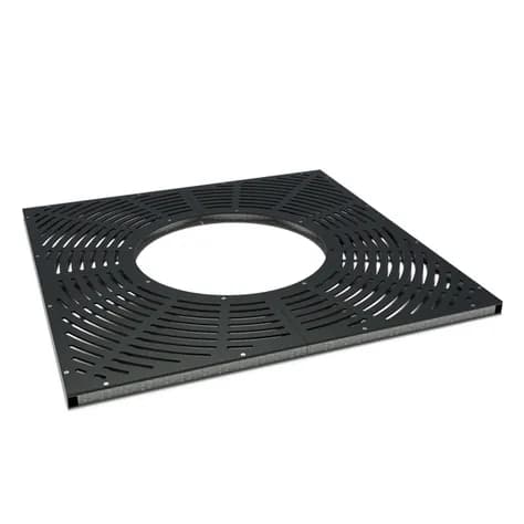 Grilles d'arbres carré 1950 Acier enduit