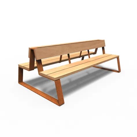 MIO avec dossier Acier corten