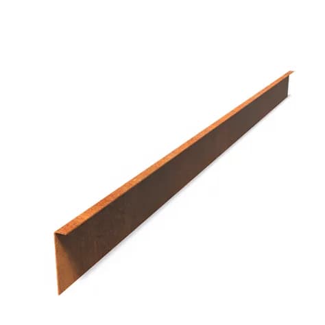 Bordure de jardin bord supperieur plié  Acier corten