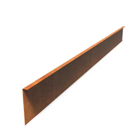 Bordure de jardin bord supperieur plié  Acier corten