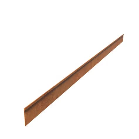 Bordure de jardin bord supperieur aplati  Acier corten