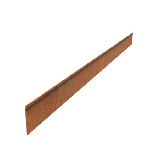 Bordure de jardin bord supperieur aplati  Acier corten