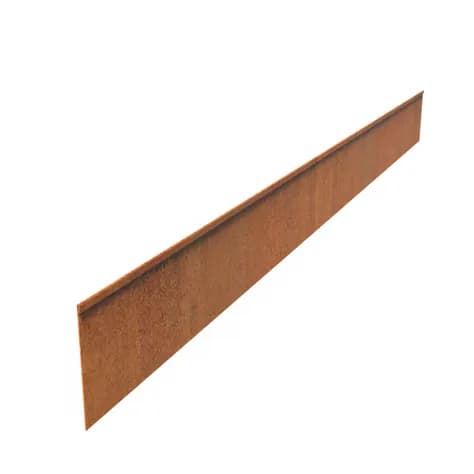 Bordure de jardin bord supperieur aplati  Acier corten