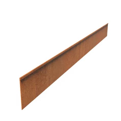 Bordure de jardin bord supperieur aplati  Acier corten