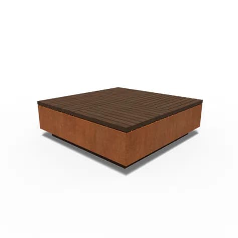AROS carré Acier corten