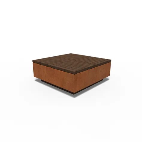 AROS carré Acier corten