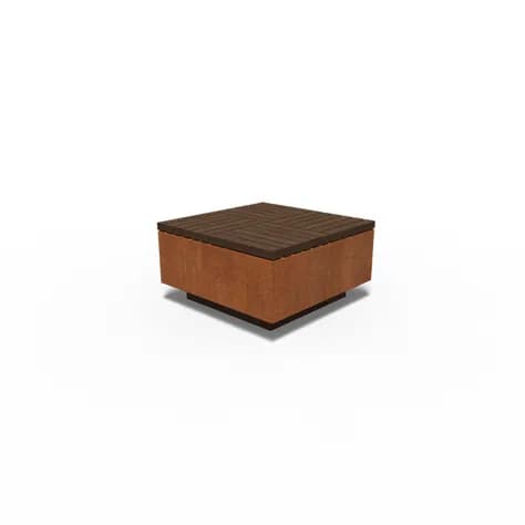 AROS carré Acier corten