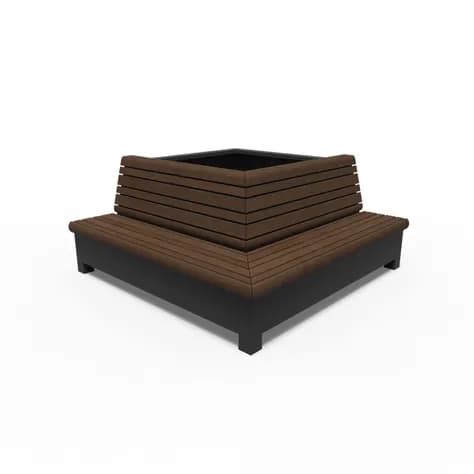 AROS avec banc d'angle Aluminium