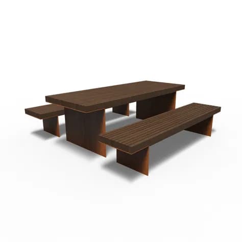BORG set de pique-nique Acier corten
