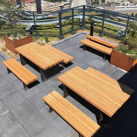 BORG Les Table Acier corten