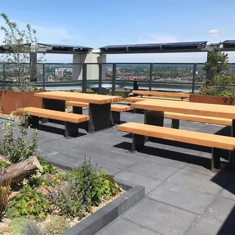 BORG Les Table Acier corten