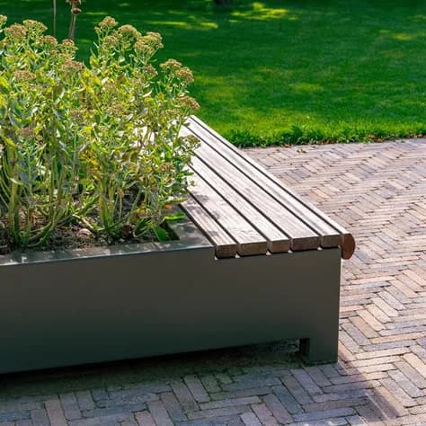 AROS avec banc d'angle Aluminium