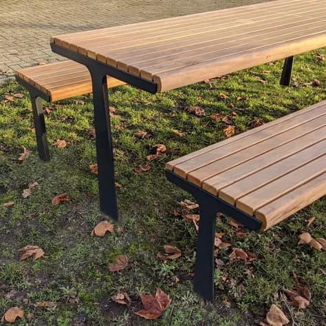 GRO Les Table Acier enduit