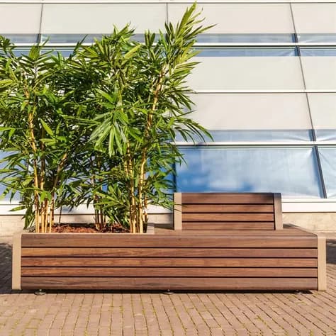 STORR avec double banc Acier corten