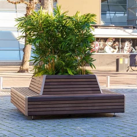 STORR avec banc d'angle Acier corten