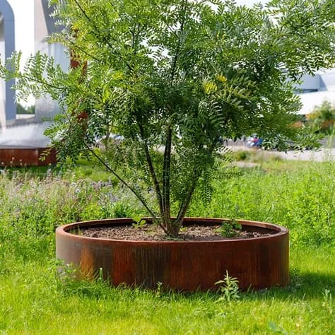 CIRCUM Sans fond Acier corten