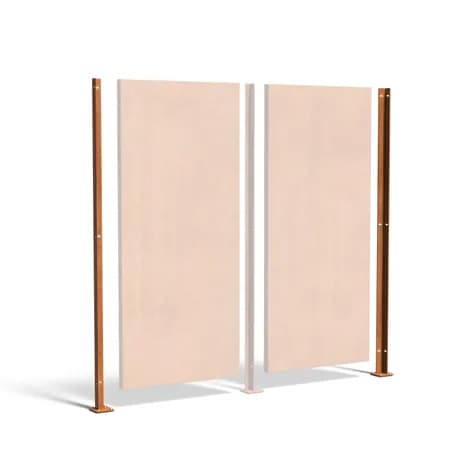 Poteau d'angle Acier corten