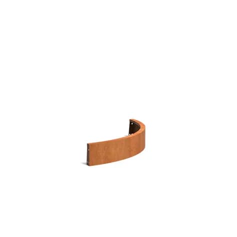 Mur de soutènement 200 courbe Acier corten