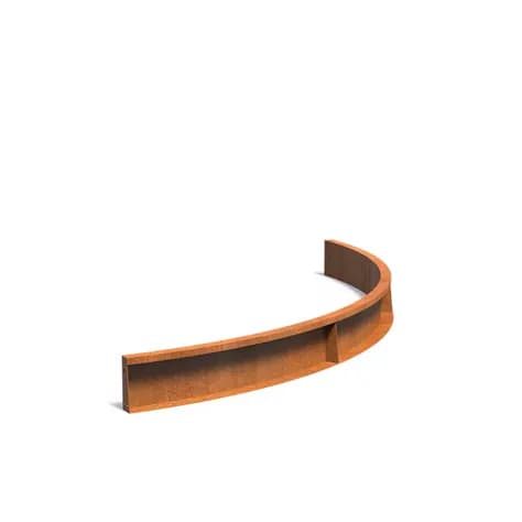 Mur de soutènement 200 courbe Acier corten