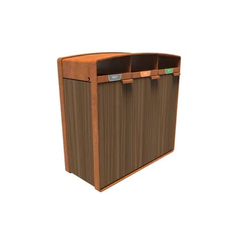 STORR avec bardage bois Acier corten