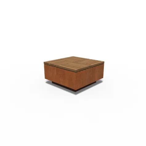 AROS carré Acier corten
