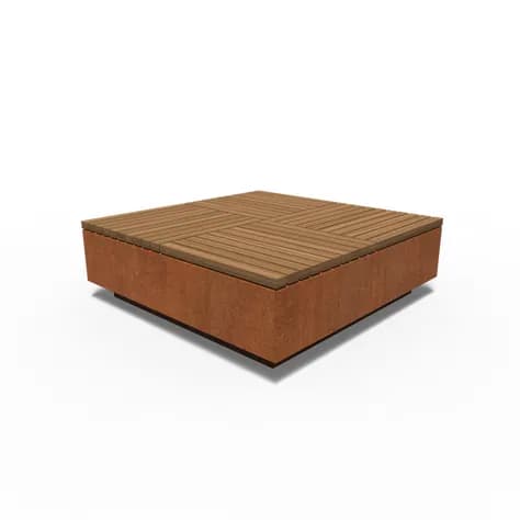 AROS carré Acier corten