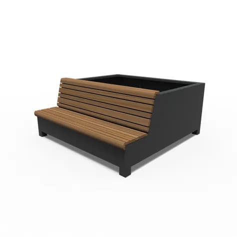 AROS avec canapé simple Aluminium
