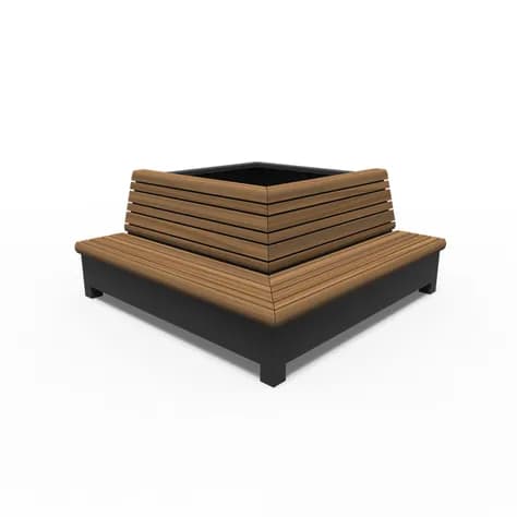AROS avec banc d'angle Aluminium