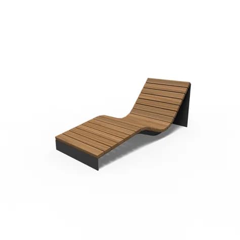 BORG chaise longue Acier enduit